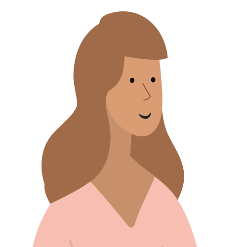 Illustration of female educator.